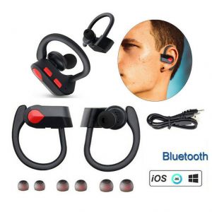 HWMarket - מחשבים, לפטופים, אוזניות במקום אחד אוזניות In Ear  True Wireless Sport Headphones Bluetooth Earphones Twins Ear Hook Bass Headset E