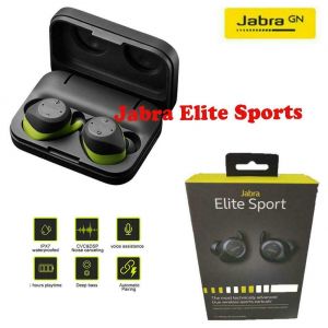 HWMarket - מחשבים, לפטופים, אוזניות במקום אחד אוזניות In Ear  Jabra Elite Sport Wireless Bluetooth Waterproof InEar Headphones GreyGreen/Black