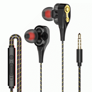 HWMarket - מחשבים, לפטופים, אוזניות במקום אחד אוזניות In Ear S1 Dual Dynamic Driver Stereo Wired Earphone In-ear Headset Bass Gaming Earbuds for iPhone huawei Xiaomi