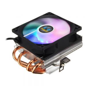 HWMarket - מחשבים, לפטופים, אוזניות במקום אחד קירור אוויר למעבד 4Pin CPU Cooler 4 Heatpipe LED RGB Cooling Fan For LGA 775 1155 1156 1150 1366 AMD