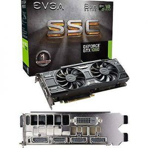 HWMarket - מחשבים, לפטופים, אוזניות במקום אחד כרטיסי מסך Nvidia  EVGA GeForce GTX 1060 6gb SSC ASX 3.0 Gddr5 PC Video Graphics Card
