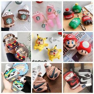    3D Cartoon Cute Airpod Silicone Case cover for Apple Airpods Pro 1/2 Accessories