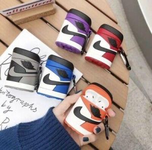    Nike Air Jordan One Apple AirPods Generation 1&2 Silicone Protective Case Cover