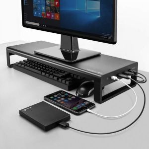 Vaydeer סטנד למסך מחשב עם חיבורי USB